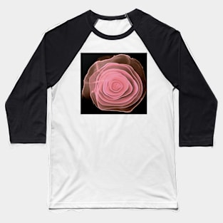 Pink Whisper Alcohol Rose Abstract Baseball T-Shirt